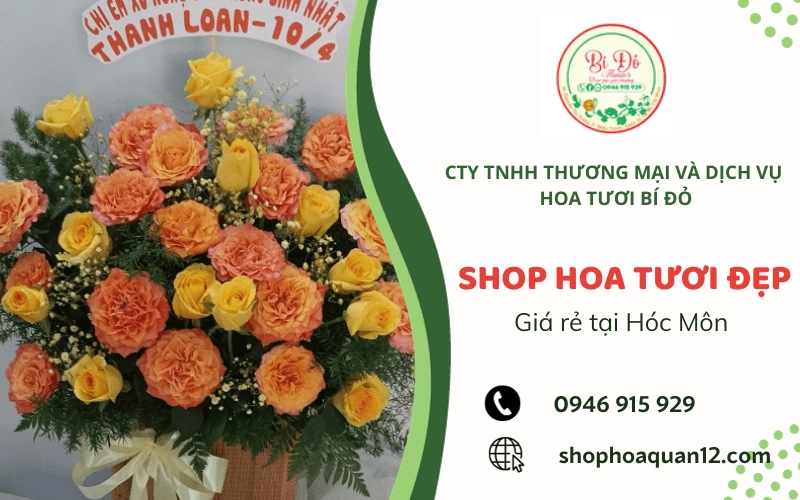 shop hoa tươi hóc môn