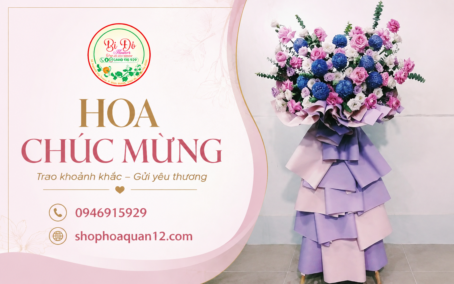 Shop Hoa Bí Đỏ – Hoa tươi Quận 12, gửi trọn lời chúc qua từng đóa hoa.