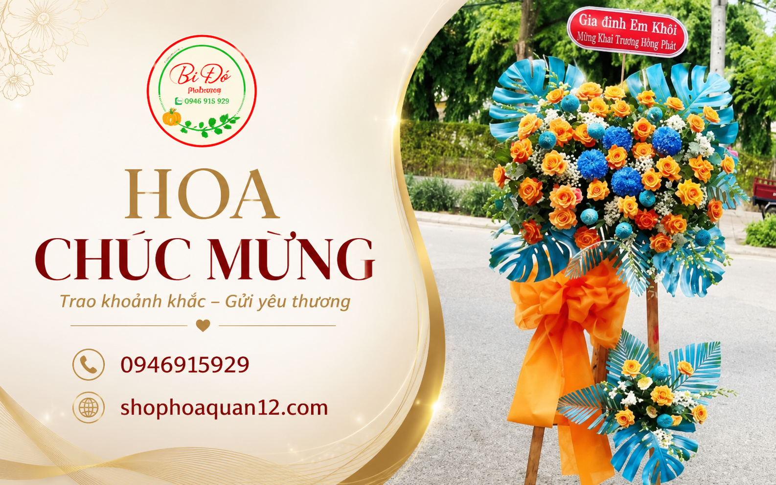 Shop Hoa Bí Đỏ – Hoa tươi Quận 12, gửi trọn lời chúc qua từng đóa hoa.